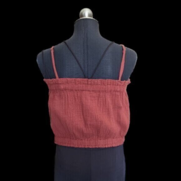 Anthropologie April Gauzy Tank Crimson Sz XL - Picture 6 of 12